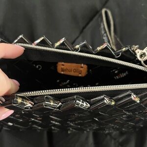 Nahui Ollin / Black Candy Wrapper Pouch Clutch